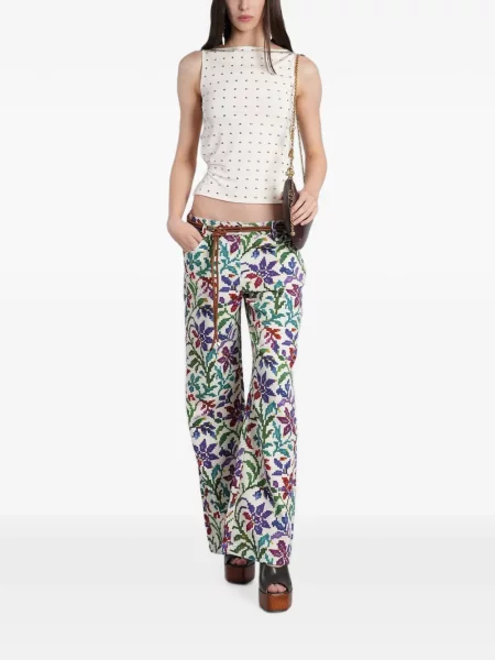 Pantaloni Siedres cu model floral cu imagine