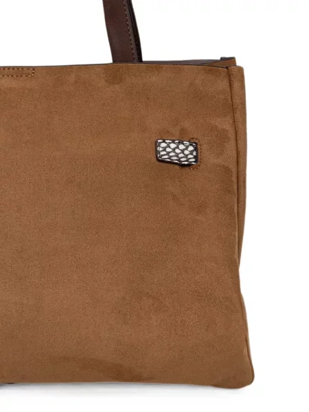 Geantă shopper Dkny cu cataramă maro