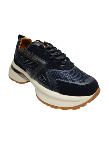 Sneakersy Alexander Smith skórzane czarne