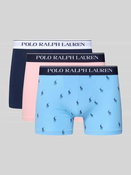 Bokserki w kroju skinny fit z mieszanki bawełny Polo Ralph Lauren Underwear różowe