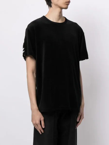 Tricou Mastermind Japan din velur cu imagine negru