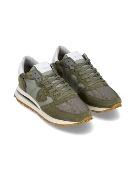 Sneakersy Philippe Model do biegania skórzane zielone