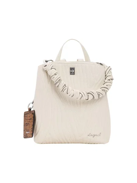 Volnena torba Desigual bež
