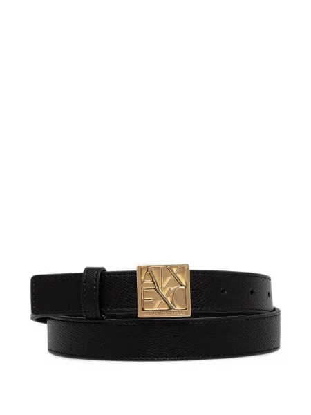 Curea Armani Exchange cu autograf negru