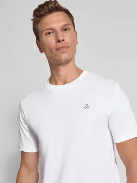 T-shirt z nadrukiem z logo Marc O'polo biała
