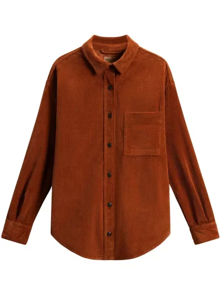 Cămașă Woolrich de catifea cord maro