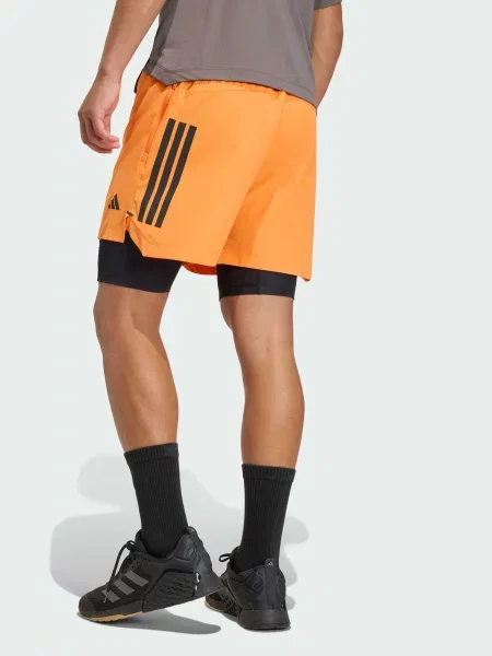 Спортивные шорты Adidas оранжевые