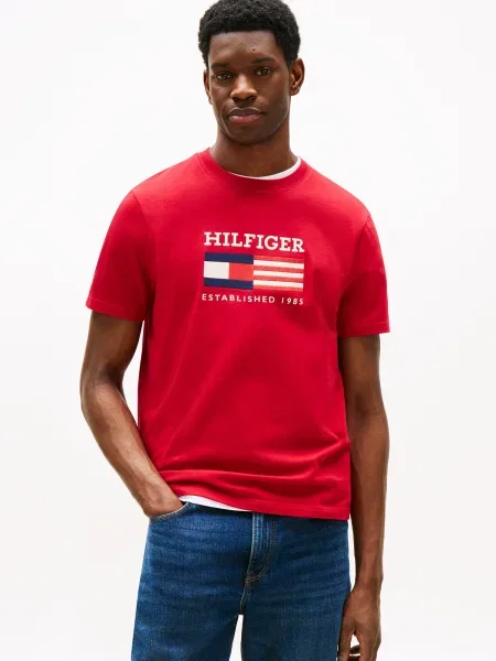 Tričko Tommy Hilfiger červená