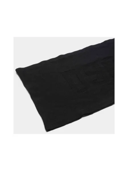 Szal Dsquared2 wełniana z logo czarna