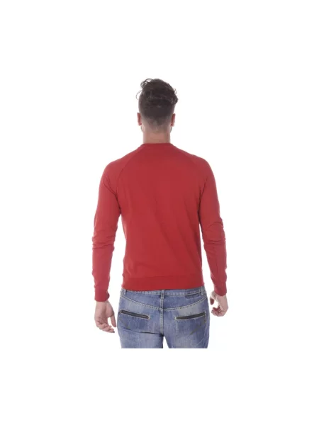 Bluza z kapturem Armani Jeans z kapturem czerwona