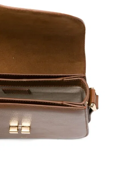 Geanta de piele A.p.c. din piele maro