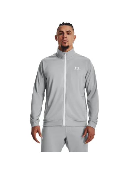 Pánska mikina Under Armour Sportstyle Tricot mod gray/white biela