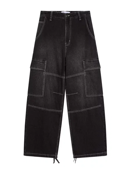 Bershka Džíny s černá