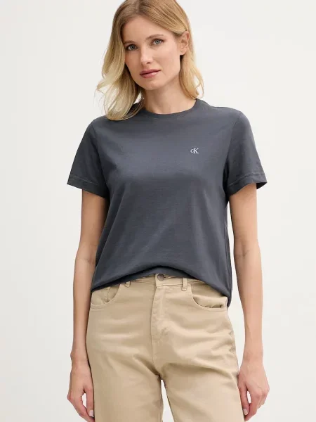 Tričko Calvin Klein sivá