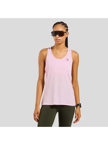 Koszulka tech. bez rękawów ODLO Tank crew neck ESSENTIAL różowa