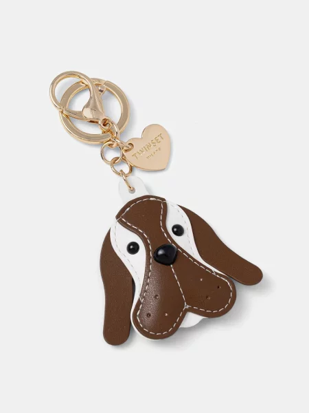 Obesek za ključe Twinset rjava