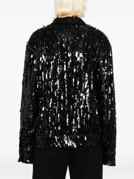 Geacă Quetsche cu paiete negru