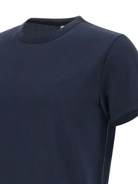 Scurt tricou Sun68 cu decolteu rotund negru