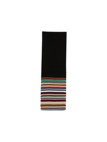 Szal Paul Smith wełniana w paski czarna