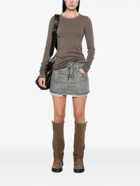 Lung tricou Rick Owens Drkshdw maro