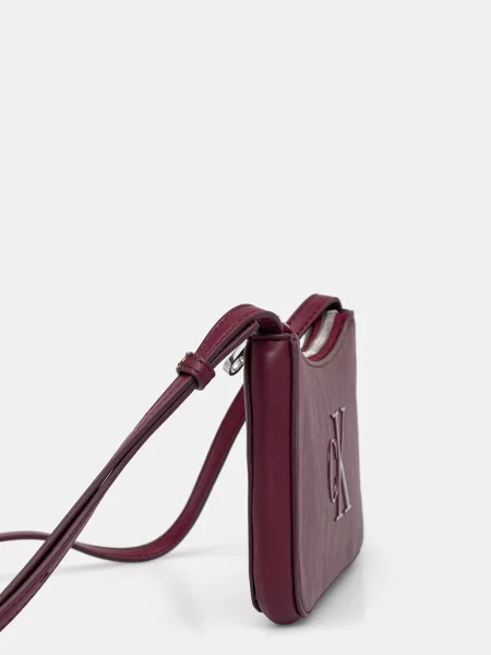 Calvin Klein Ročna torba Bold Ck Mini Bag Bordo rdeča