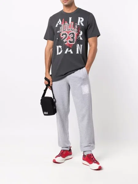 Scurt tricou Jordan cu imagine gri