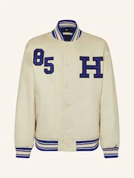 Tommy Hilfiger College Bunda světle hnědá modrá