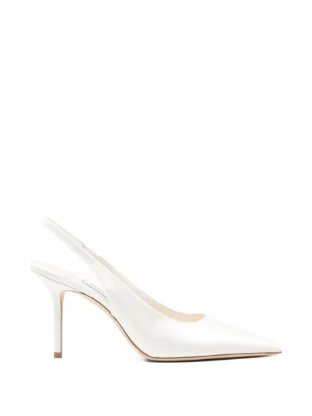 Pantofi cu toc Jimmy Choo alb