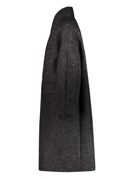 Palton Maison Margiela din jacard negru