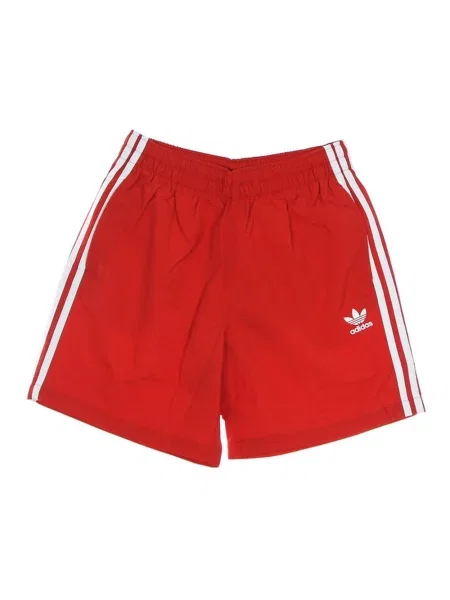 Kąpielówki Adidas w paski czerwone