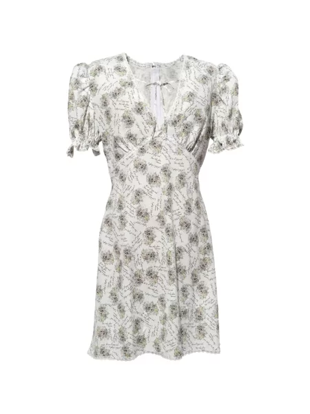Rochie Pushbutton de costum alb