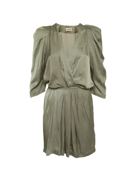Rochie mini Zadig&voltaire cu decolteu în V verde