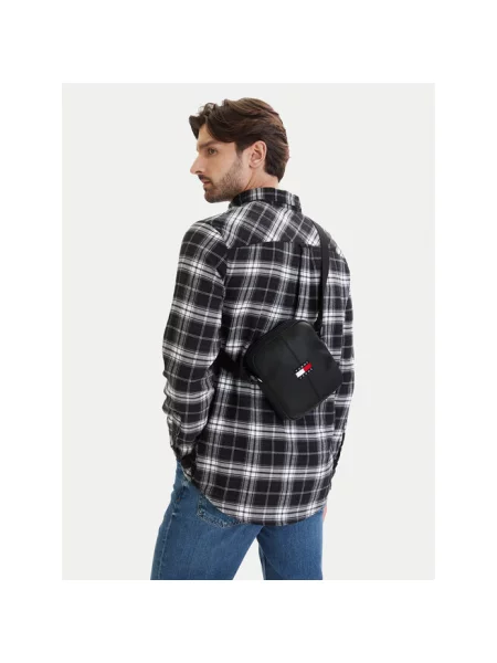 Tommy Jeans saszetka na ramię z imitacji skóry czarna