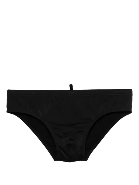 Slip de baie Dsquared2 cu imagine negru