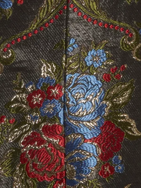 Жакардова презрамки мини рокля Alice + Olivia на цветя черно
