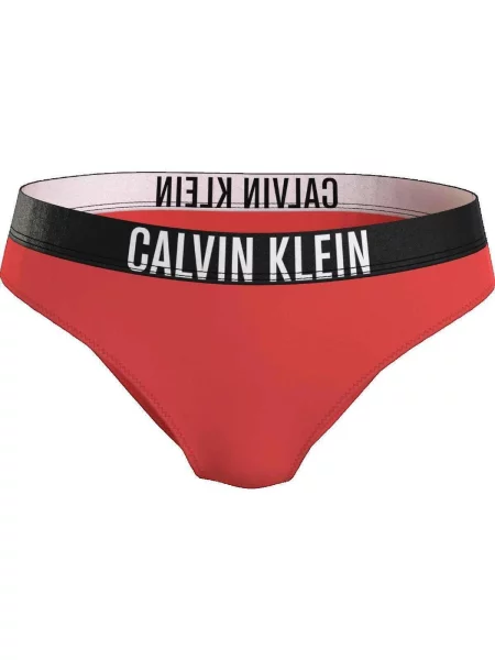 Denim ruha Calvin Klein Jeans piros