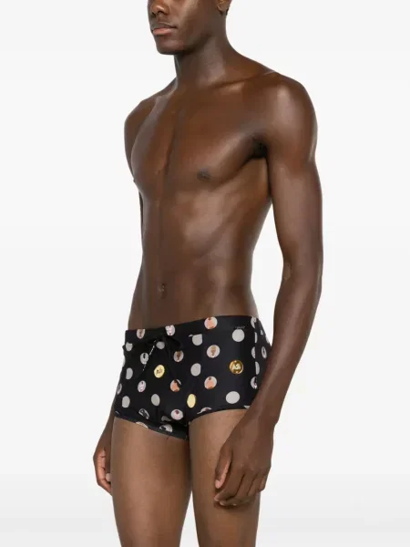 Slip de baie Amir Slama cu imagine negru