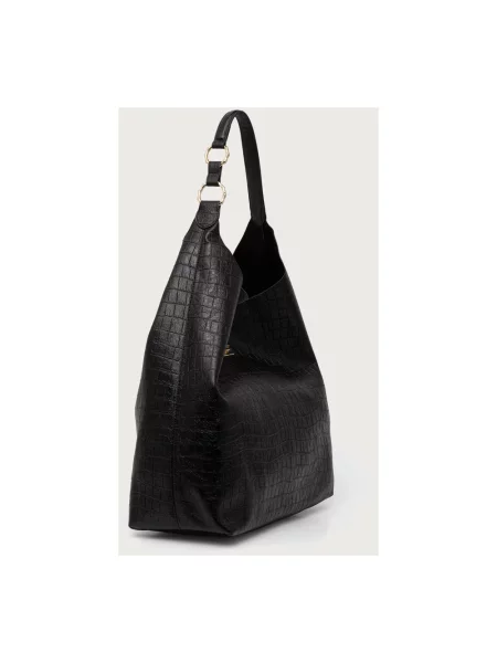 ERMANNO Firenze torebka shopper z imitacji skóry czarna