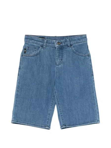 Dětské džínové šortky Emporio Armani modré