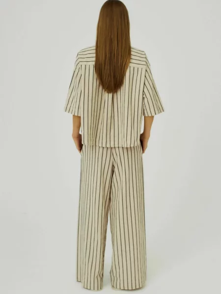 NORR Pantaloni Arka bej negru