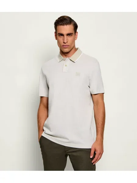 Tricou polo Boss Orange bej