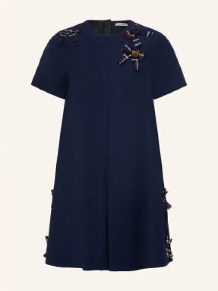 Dolce & Gabbana Šaty tmavě modrá / neonově červená bílá