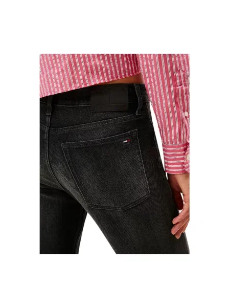 Jeansy Tommy Hilfiger z przetarciami czarne