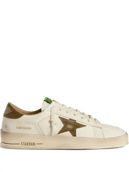 Sneakerși Golden Goose Stardan din piele cu imagine auriu