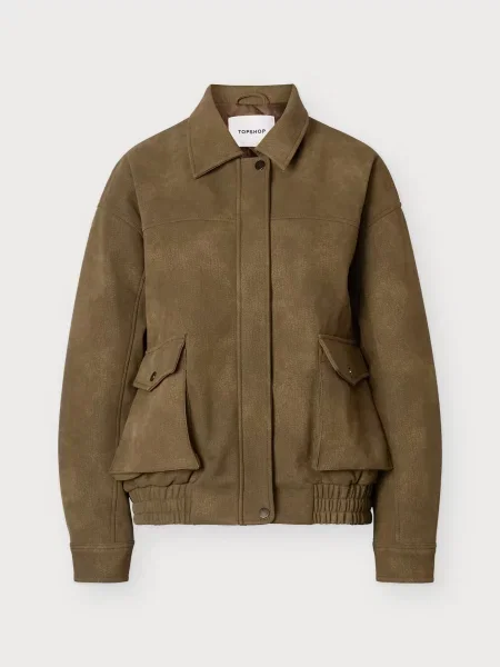 TOPSHOP Geacă de primăvară-toamnă TILDE sepie