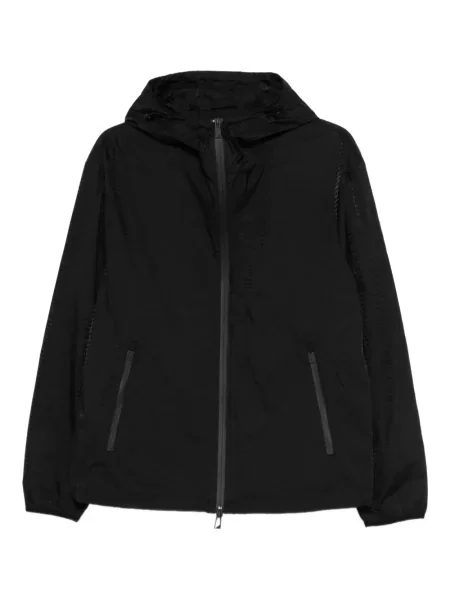 Geacă Emporio Armani cu glugă negru