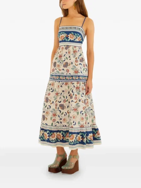 Maxi rochie maxi Farm Rio cu model floral de costum