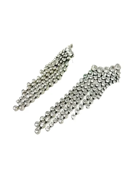 Σκουλαρίκια Jennifer Gibson Jewellery με πετραδάκια ασημί