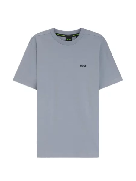 Scurt tricou Boss cu imagine gri