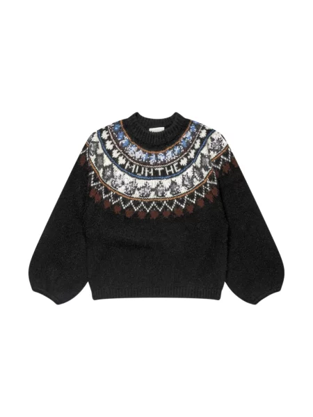 Sweter Munthe z kapturem czarny